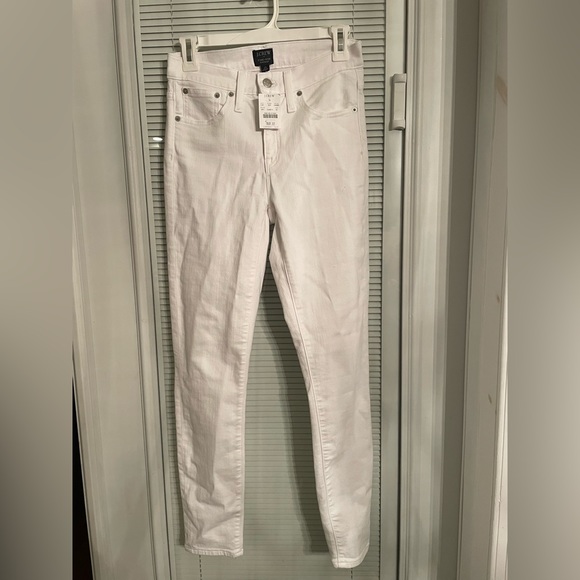 J. Crew Denim - J.Crew 9” Mid-Rise White Skinny Jean